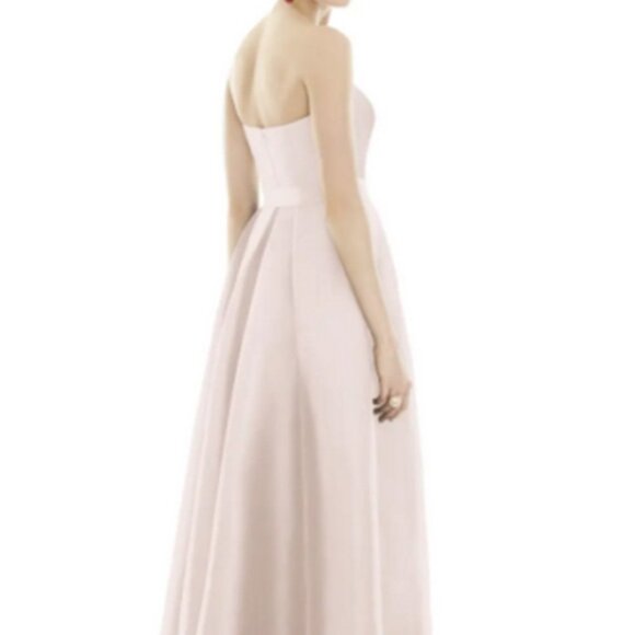 Alfred Sung Blush Strapless High/Low Ballgown D699S - Picture 3 of 4